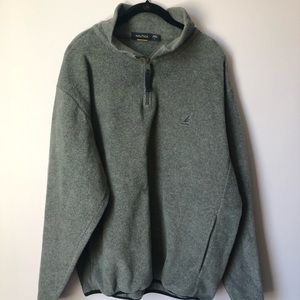 Men’s Gray Nautica Pull Over Fleece